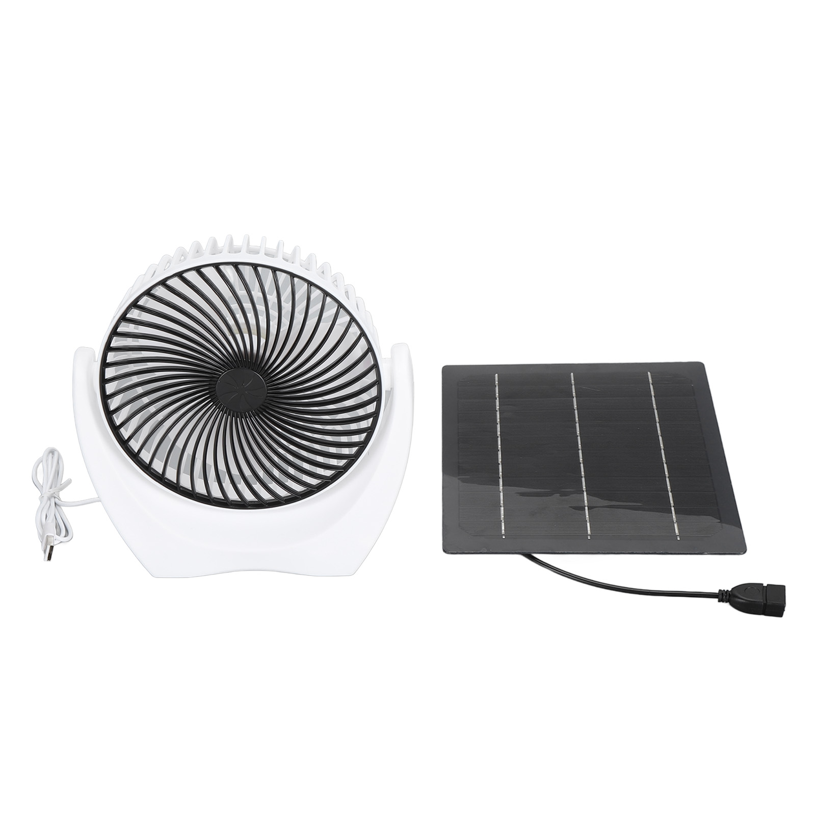 Tragbares 7w 5v Solarventilator-set Mit Usb-solarpanel Für Gewächshäuser, Tierunterkünfte Und Den Innen-/außenbereich