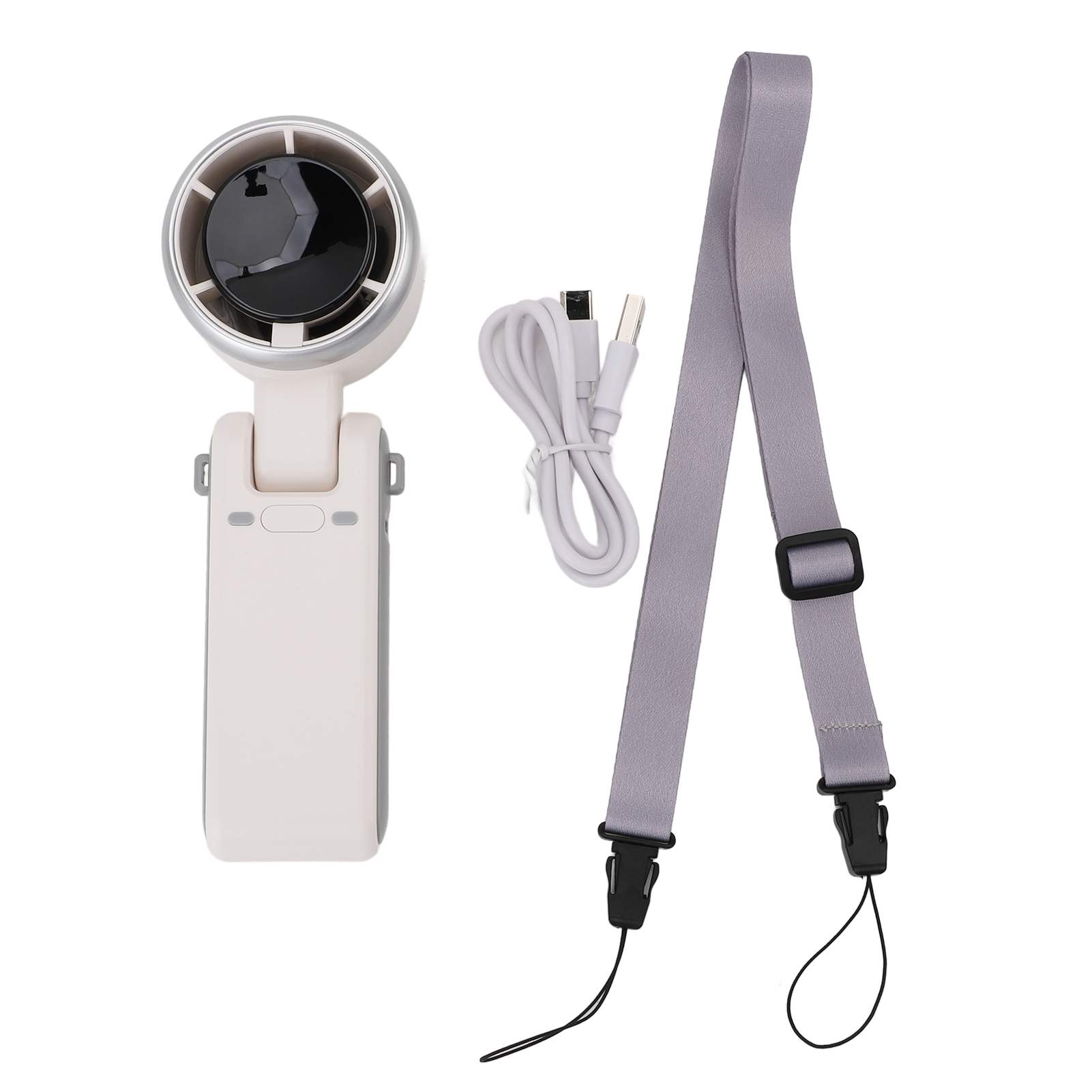Tragbarer Handventilator Mit 3600-mah-akku, Led-anzeige, 3-in-1-nacken-/tischventilator, Kleiner Persönlicher Ventilator, 150° Verstellbar, Faltbar, 5 Geschwindigkeitsstufen