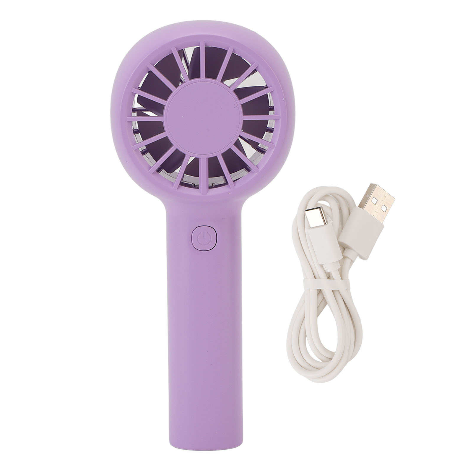 Tragbarer Ventilator Mit 5 Einstellbaren Geschwindigkeitsstufen, Leise, 5,5 Stunden Akkulaufzeit, Mit Klemmschlaufe, Ideal Für Strand, Camping Und Outdoor-aktivitäten (lila).