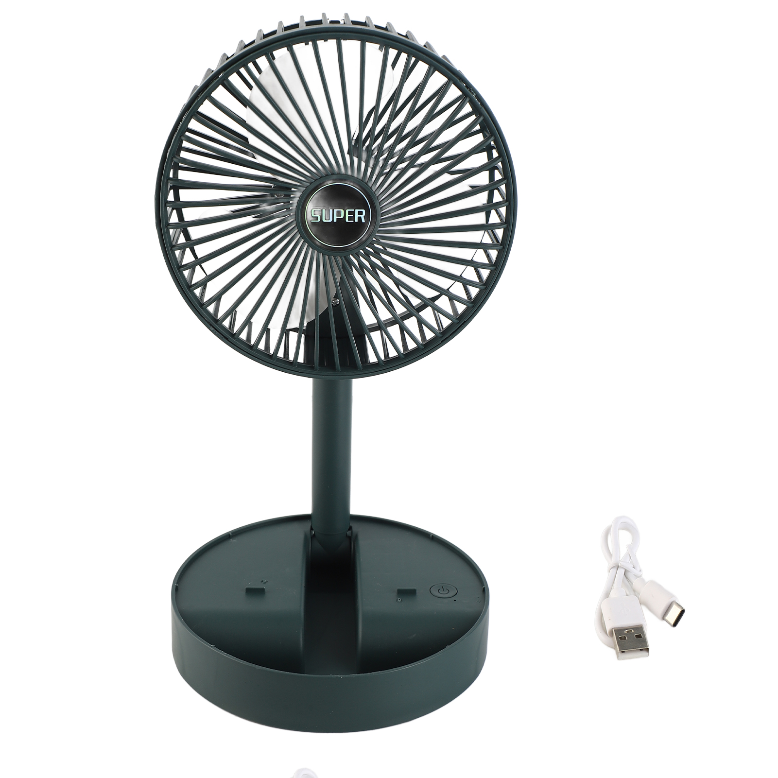 Faltbarer Und Einziehbarer Usb-ventilator, Tragbar Und Leise, Ideal Für Büro, Zuhause Und Reisen. Kleiner Tisch- Und Reiseventilator.