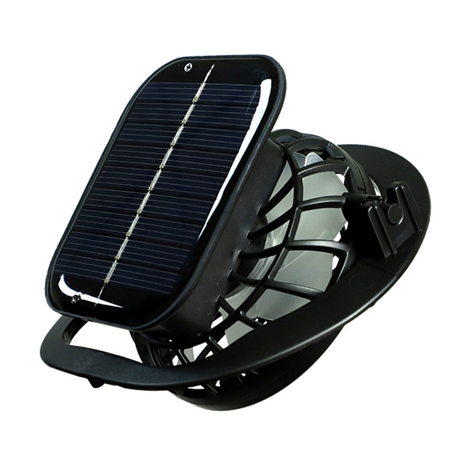 Tragbarer, Per Usb Aufladbarer Solarventilator, 1000-mah-akku, Belüftungsöffnungen