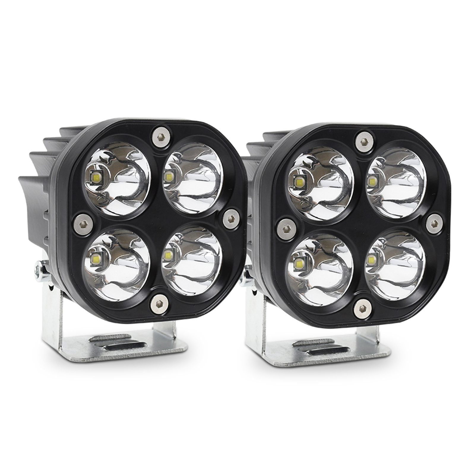 Led-fahrscheinwerfer, 2 Ultrahelle 3-zoll-80-w-wasserdichte Zusatzscheinwerfer Für Auto, Motorrad, Lkw, Atv, Utv Und Boot (weiß)