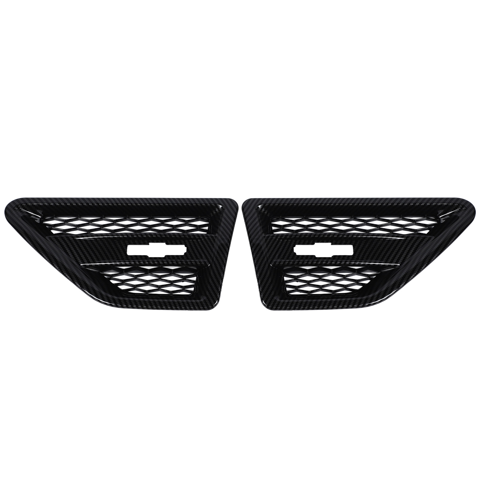 2-teilig – Motorhauben-seitenlüftungsabdeckung In Carbonfaser-optik – Äußerer Seitenlüftungsgrill Für Freelander 2 Lr2 (2007 Bis 2014)