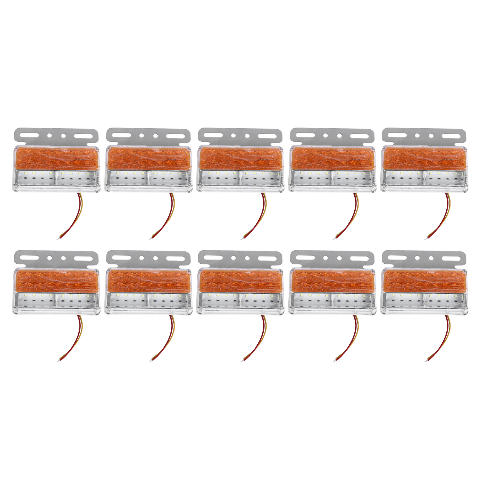 Packung Mit 10 Ip68 Wasserdichten, Ultrahellen 12v Dc Seitenmarkierungsleuchten Für Autos, Lkws Und Anhänger.