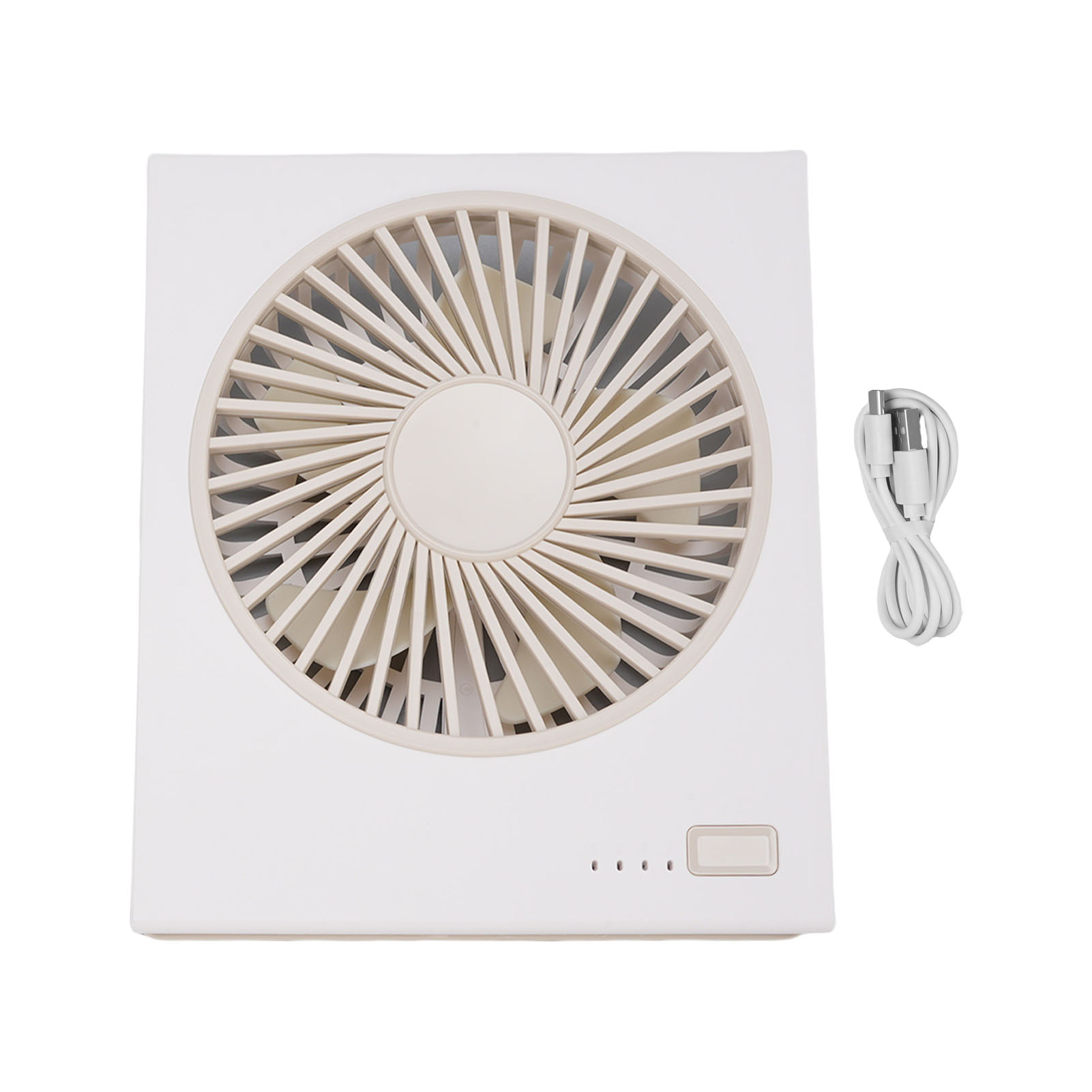 Tischventilator Mit 4 Geschwindigkeitsstufen, 180° Neigungswinkel, Faltbar, Leise Und Leistungsstark, Batteriebetrieben, Mini-tischventilator Für Büro, Schlafzimmer Und Camping, Weiß