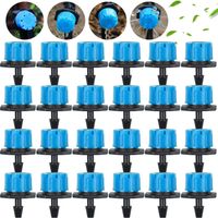 100 Stück Gartenbewässerungs-tropfer, 8-loch-mikrosprinkler-gartenbewässerungssystem Mit Einstellbarem Durchfluss Für Rasenflächen