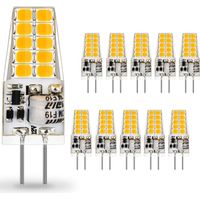 Led, 3 W (entspricht Einer 30-w-halogenlampe), G4-led-lampen, Warmweiß (3000 K), 300 Lm, Nicht Dimmbar, 12 V Ac/dc, 360° Abstrahlwinkel, 10 Stück