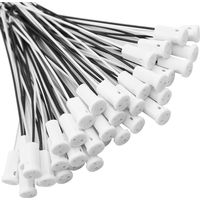 35 Stück G4-lampenfassungen, Lampensockel Aus Keramik Mit 10 Cm Teflonkabel, G4-halogenfassungen Für Quarz-halogenlampen, Led-glühlampen