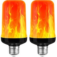 2er-pack Led-flammeneffektlampen 3w E27 1400k 3 Modi Für Innen- Und Außenbereich