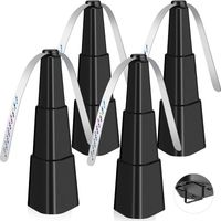 Set Mit 4 Tragbaren Fliegenventilatoren Für Tische – Automatische Insektenabwehrventilatoren Für Picknicks, Tische Und Speisen, Ideal Für Restaurants, Partys Und Den Heimgebrauch