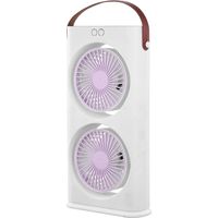 Extrem Leistungsstarker, Leiser Ventilator, Tragbarer Tischventilator, 3 Einstellbare Geschwindigkeitsstufen, 90° Verstellbar (lila)