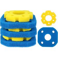 Cpf-180 / Cpf-250 Teichfilterschaum – Ersatzfiltermaterial, Filterschaum Für Teichfilter (3 X Grob Blau & 3 X Fein Gelb)