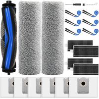 21 Zubehörteile Für Ecovacs Deebot X11 / X9 Pro Omni / T80s Omni Saugroboter: 1 Hauptbürste, 2 Wischwalzen, 6 Staubbeutel, 4 Filter, 6 Seitenbürsten, 1 Reinigungsbürste