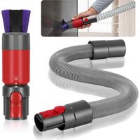 2-teiliges Kratzfestes Bürstenset Für Dyson Staubsauger, V7, V8, V10, V11, V15 Zubehör, Mit Flexiblem Verlängerungsschlauch, Universell