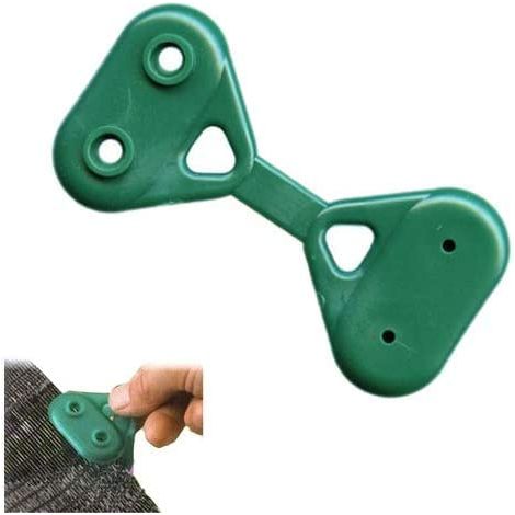 Planen-/sichtschutzclips, Clips Zur Befestigung Von Schattierungsnetzen, Frangisole Aufhängebefestigungen Für Wasserdichte Planen Mit Ösen, Winterfest - 50 Stück (grün)