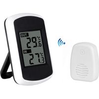 Drahtloses Innen-/außenthermometer – Messbereich -40 Bis 60 °c – Übertragungsreichweite 100 M – Genauigkeit +/- 1 °c