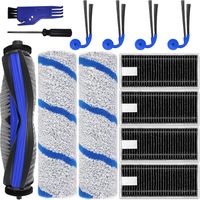 13-teiliges Zubehörset Für Ecovacs Deebot X11 Omnicyclone/x11 Pro Omni/x11 Pro/x9 Pro Omni Saugroboter. Ersatzteile: 1 Hauptbürste, 2 Reinigungswalzen, 4 Seitenbürsten.