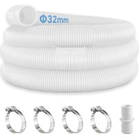 Dieses Set Beinhaltet Zwei 32-mm-poolschläuche, Vier Schlauchschellen, Ein Verbindungsstück Und Einen Schraubendreher Und Hat Eine Gesamtlänge Von 150 Cm. Es Ist Mit Filterpumpen Und Pools Kompatibel.