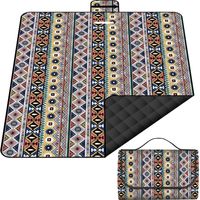 Wasserdichte Picknickdecke, 200 X 200 Cm, Sandabweisende Xxl Isolierte Und Gepolsterte Stranddecke, Ideal Für Outdoor-aktivitäten, Camping, Strand, Park, Festival (bordeaux)