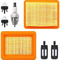 Luftfilter-set (zwei Sets) Für Stihl Freischneider Fs120, Fs200, Fs250, Fs300, Fs350 Und Fr350 – Beinhaltet Einen Luftfilter, Eine Zündkerze Und Eine Kraftstoffpumpe (filtermodell: