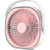 15 Cm Usb-tischventilator, 3 Geschwindigkeitsstufen, 360°-drehung, Leise, Pink