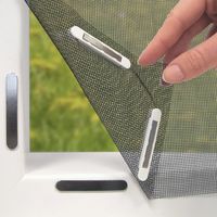 Anpassbares Fliegengitter Für Fenster Bis Zu 150 X 130 Cm. Befestigung Mit 12 Magneten – Kein Bohren Oder Schrauben Erforderlich. [schwarz]