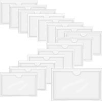 Transparente Etikettenhalter Mit Klebefläche – Klein – Zur Kennzeichnung Und Ablage – Mit Einlegern – 46 X 75 Mm, 120 Stück