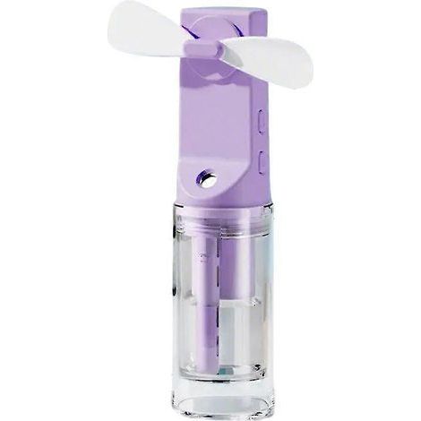 Honornic – Wiederaufladbarer, Tragbarer Nebelventilator, 4 Geschwindigkeitsstufen, Lila