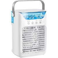 Tragbarer Ventilator Mit Wassertank, Leises 3-stufiges Nebelkühlgerät Für Büro, Tisch, Schlafzimmer, Studentenwohnheim, Camping, Terrasse, Nachttisch