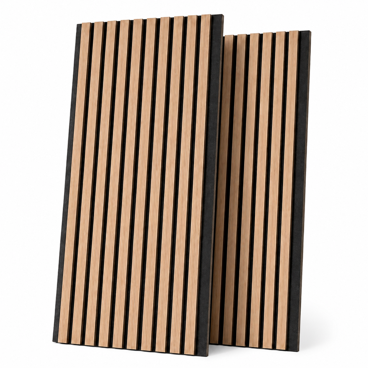 Akustikpaneel Mdf Mit Lamellen Und Dämmung 120x60 Cm 2er-pack Default Title