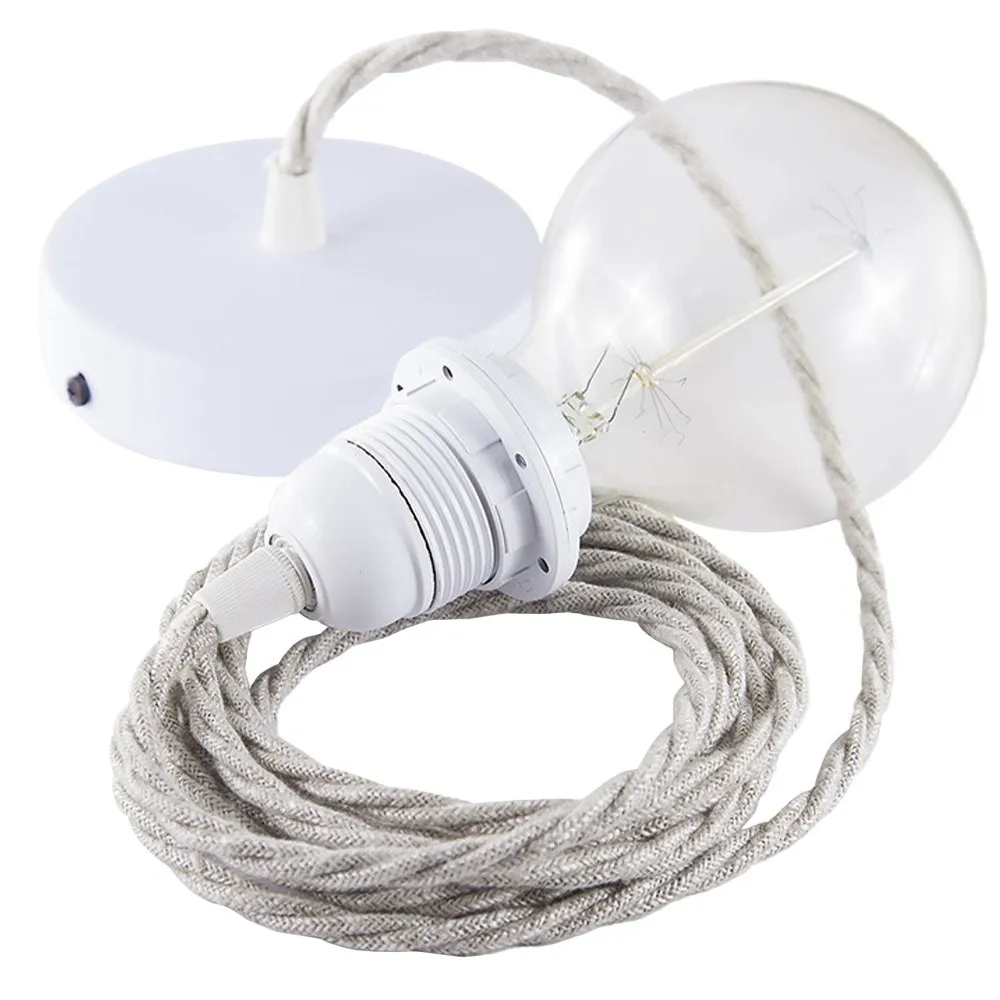Hängelampe Creative Cables Tn01 Textilkabel 50 Cm