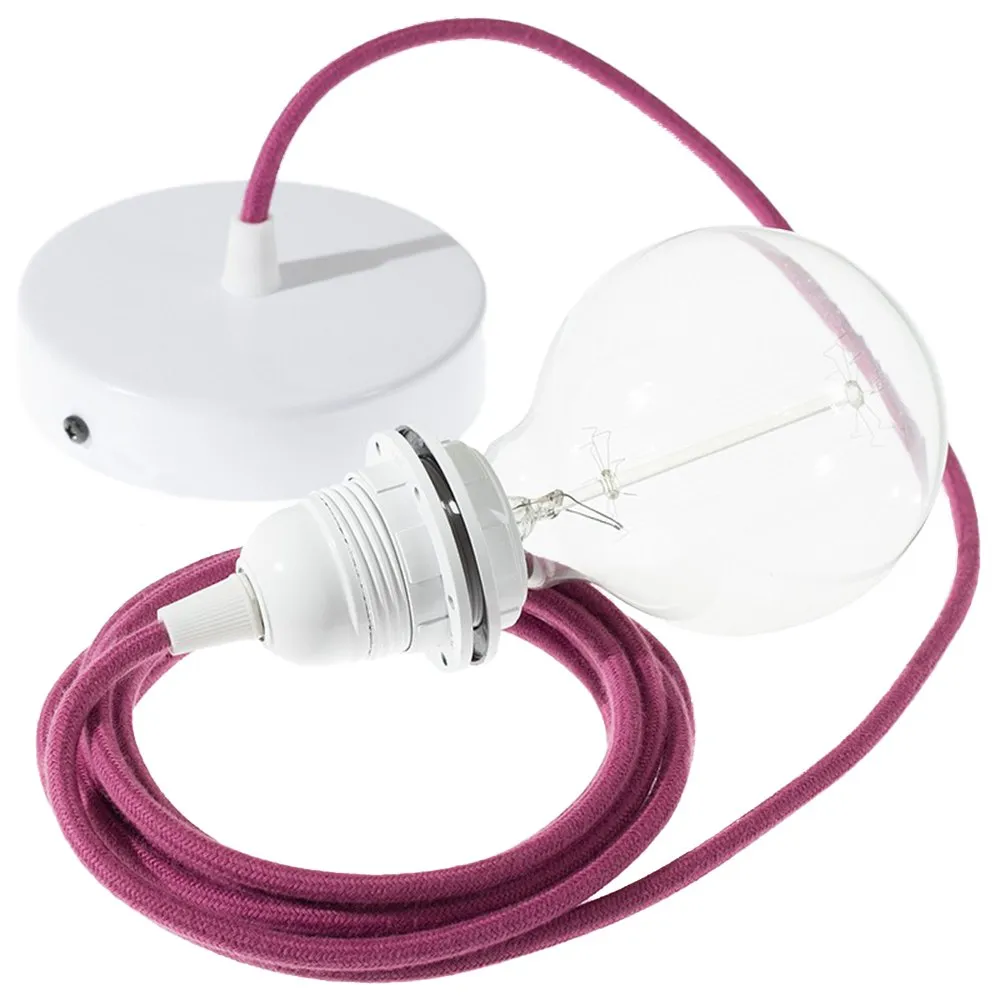 Hängelampe Creative Cables Rc32 Kupfer Textilkabel 2m