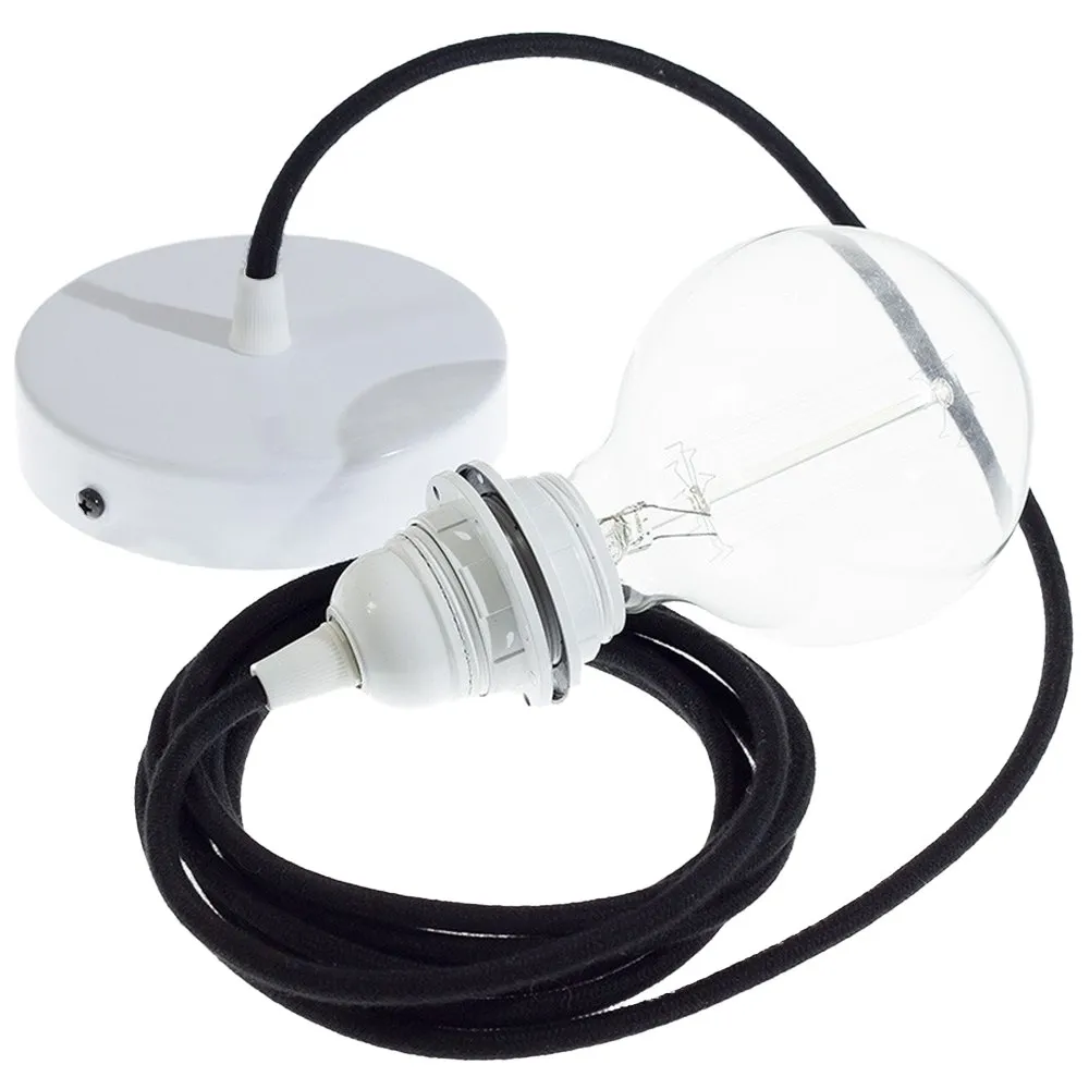 Hängelampe Creative Cables Rc04 Baumwollkabel 50 Cm