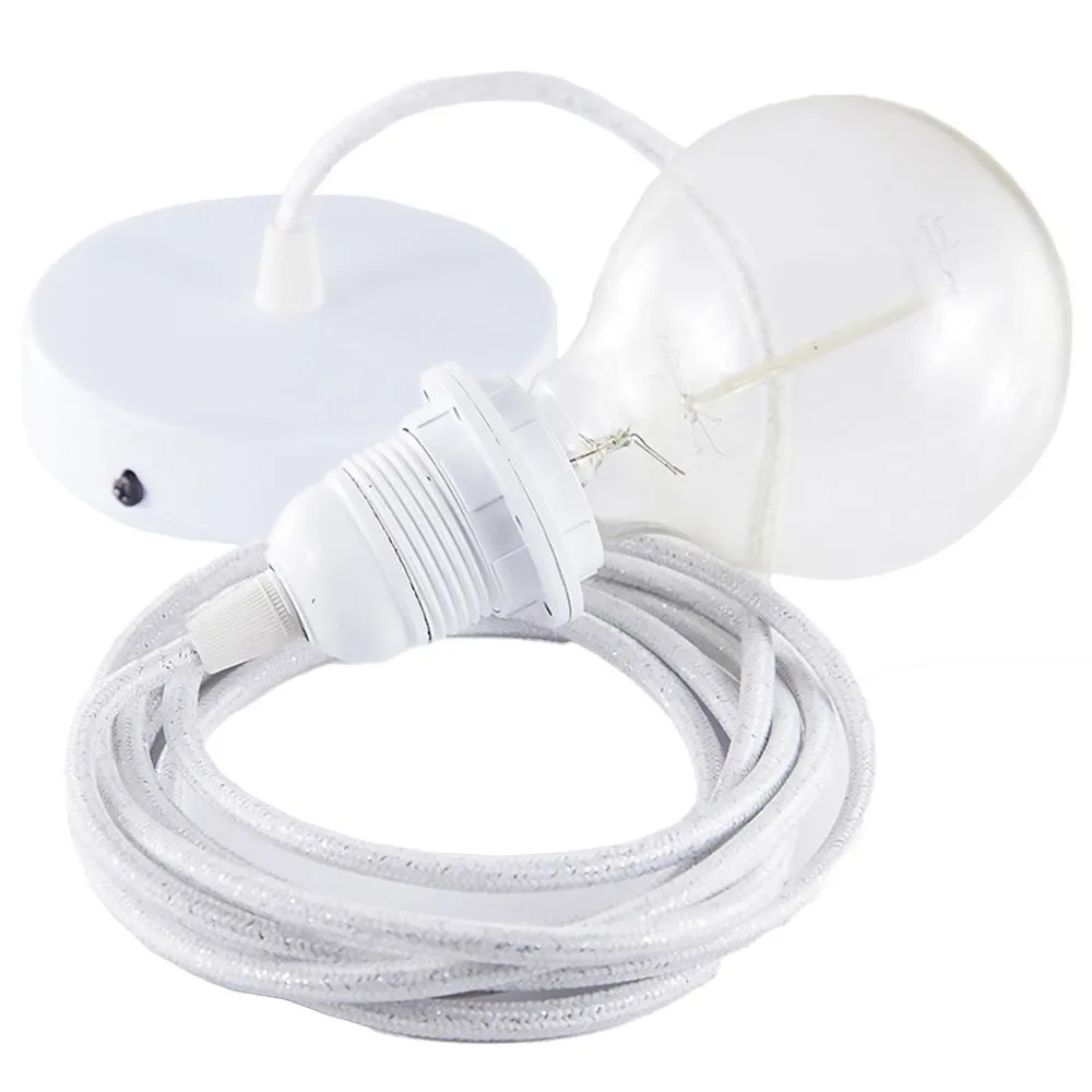 Hängeleuchte Creative-cables Rl01 Textilkabel Kupfer 50 Cm