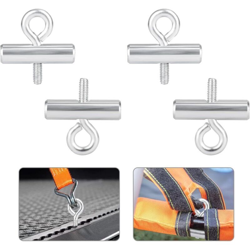 4 Butées De Rail Pour Auvent, Arrêts De Fixation 8-10 Mm, Accessoires Camping-car Et Caravane
