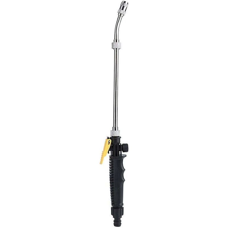 Lance De Pulvérisateur Haute Pression 48cm, Buse Réglable Avec Poignée Amovible, Outil D'Arrosage Robuste Pour Nettoyage Extérieur