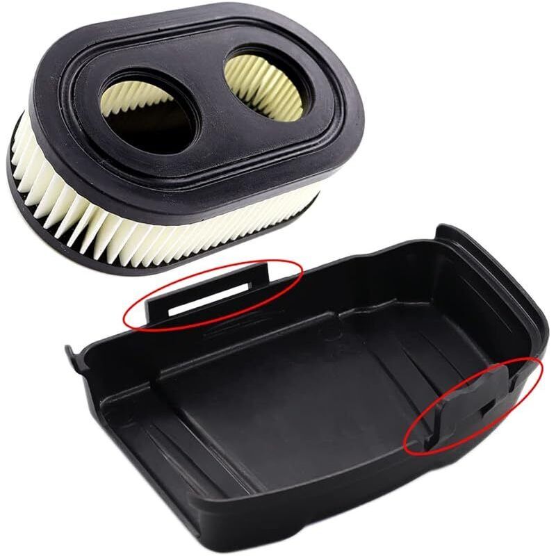Couvercle De Filtre À Air Avec Élément Pour Tondeuse Thermique Compatible Briggs Stratton 650exi 675exi 675is Remplace 594575 798452