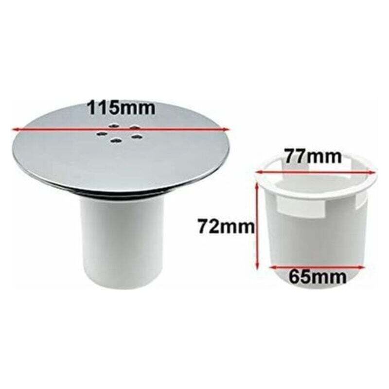 Couvercle De Siphon De Douche 90 Et 115 Mm, Bonde De Remplacement Pour Évacuation, Accessoire De Salle De Bain