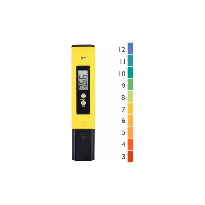 Testeur Ph Professionnel 0-14, Résolution 0.01, Écran Lcd, Étalonnage Automatique, Précis Pour Eau, Piscine, Sol Et Aquarium