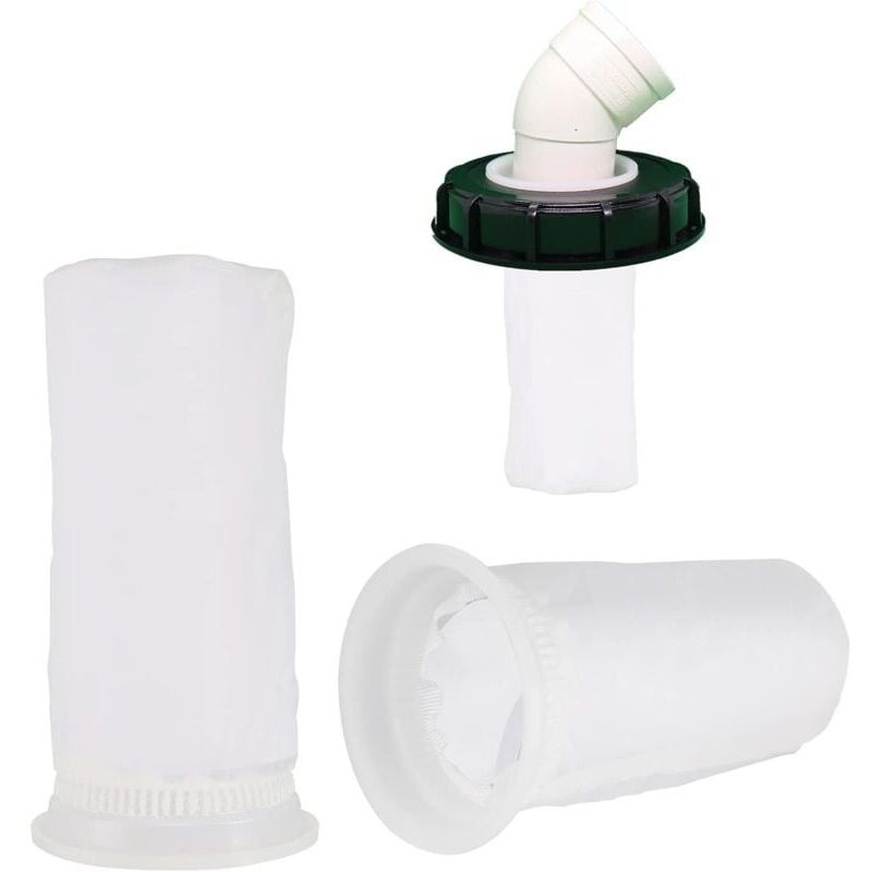 Lot De 2 Filtres Lavables Pour Cuve Eau De Pluie Ibc 10,5x20,5 Cm - Filtration Efficace Et Durable