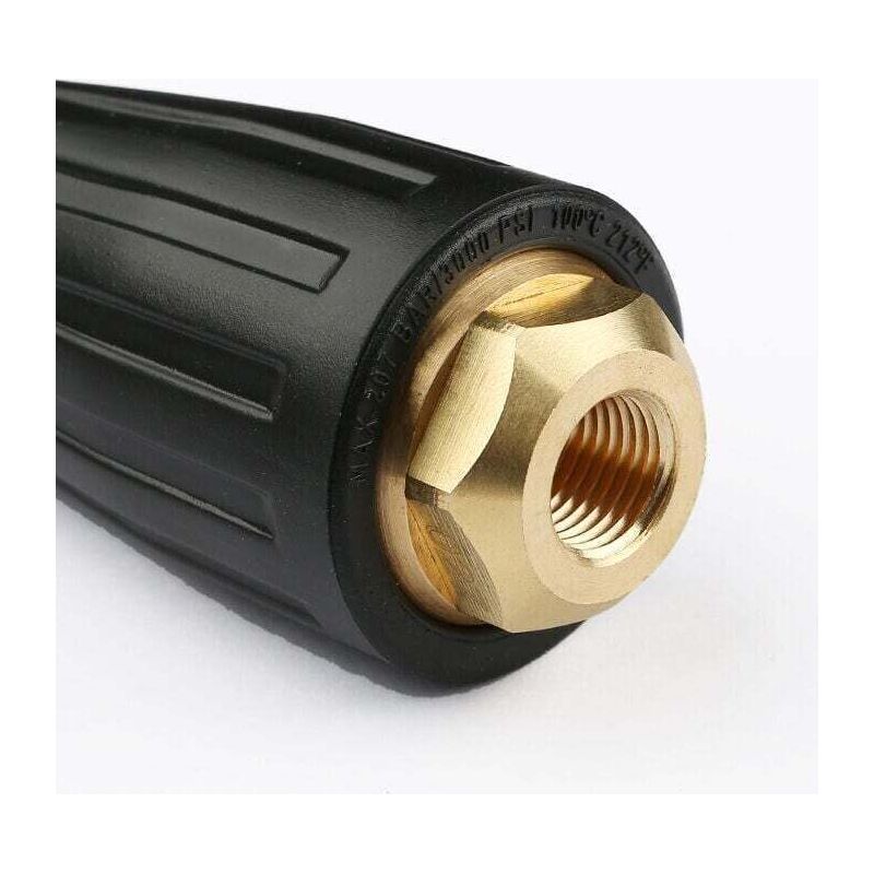 Buse Rotative Haute Pression 3000 Psi, Pulvérisation Turbo Efficace, Raccord Rapide Qc 1/4 Pouces, Résistante À L'Usure Pour Nettoyeur