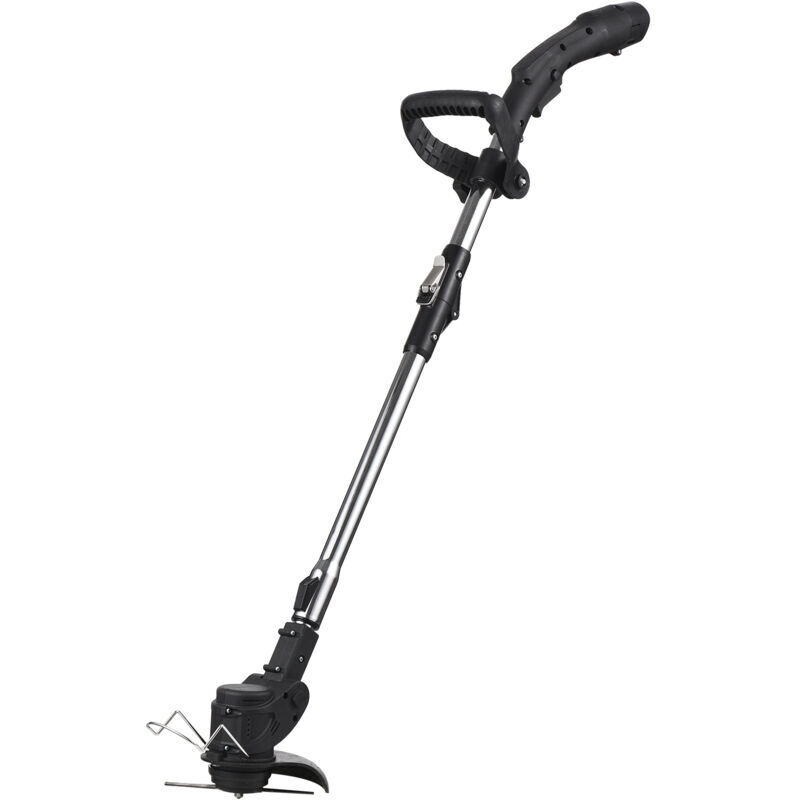 Débroussailleuse Sans Fil 12v Légère, Tondeuse Gazon Et Buissons Avec Lame Métal Réglable Pour Jardin Et Cour