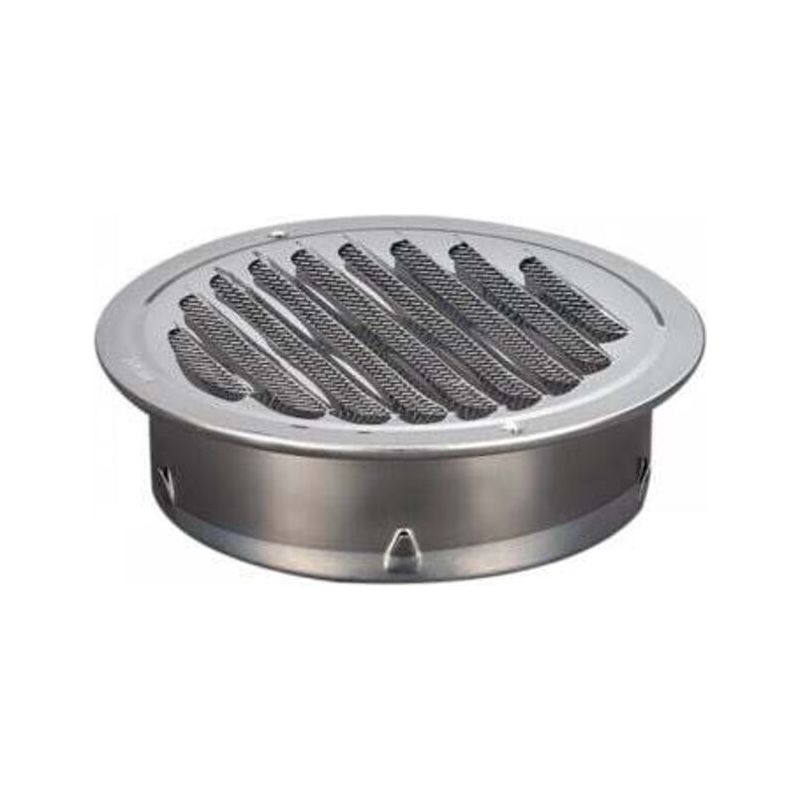 Grille De Ventilation Ronde En Acier Inoxydable 100mm Pour Mur Ou Plafond, Design Moderne Et Durable