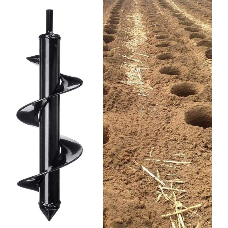 Tarière Électrique De Jardin, Foreuse En Spirale Pour Plantation, Outil Rotatif Pratique 220x40mm