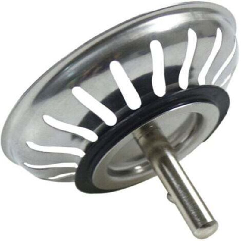 Bonde D'Évier Universelle 78mm En Acier Inoxydable, Crépine Anti-obstruction Cuisine, Résistante Et Lavable Au Lave-vaisselle
