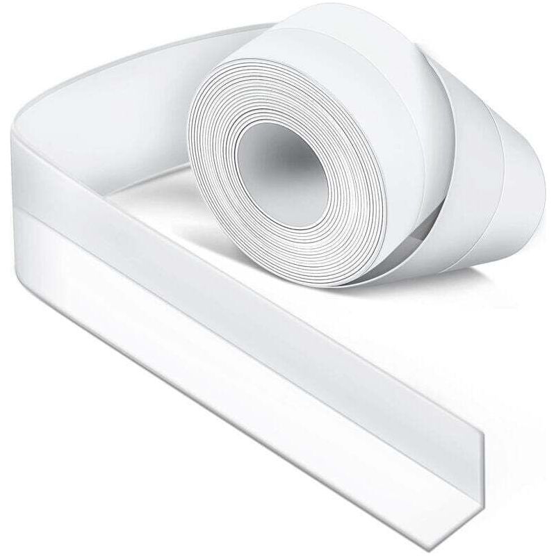 Bande D'Étanchéité Silicone Blanche Anti-moisissure, Joint Adhésif Imperméable Pour Salle De Bain, Cuisine Et Wc