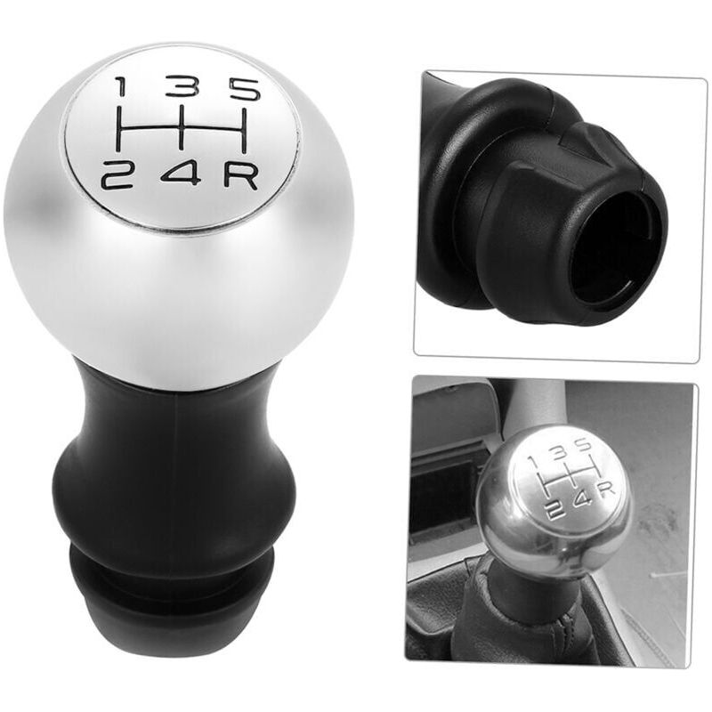 Pommeau De Levier De Vitesse Chromé, Adaptateur Manuel 5 Vitesses, Compatible Peugeot 106 206 207 306 307 407 408 508 807