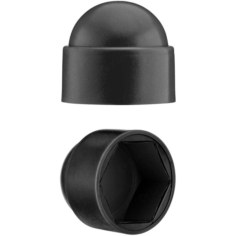 Lot De 100 Cache-écrous M10 Pour Clé De 17, Bouchons Plastique Résistants Uv, Protection Anti-corrosion Et Antirouille
