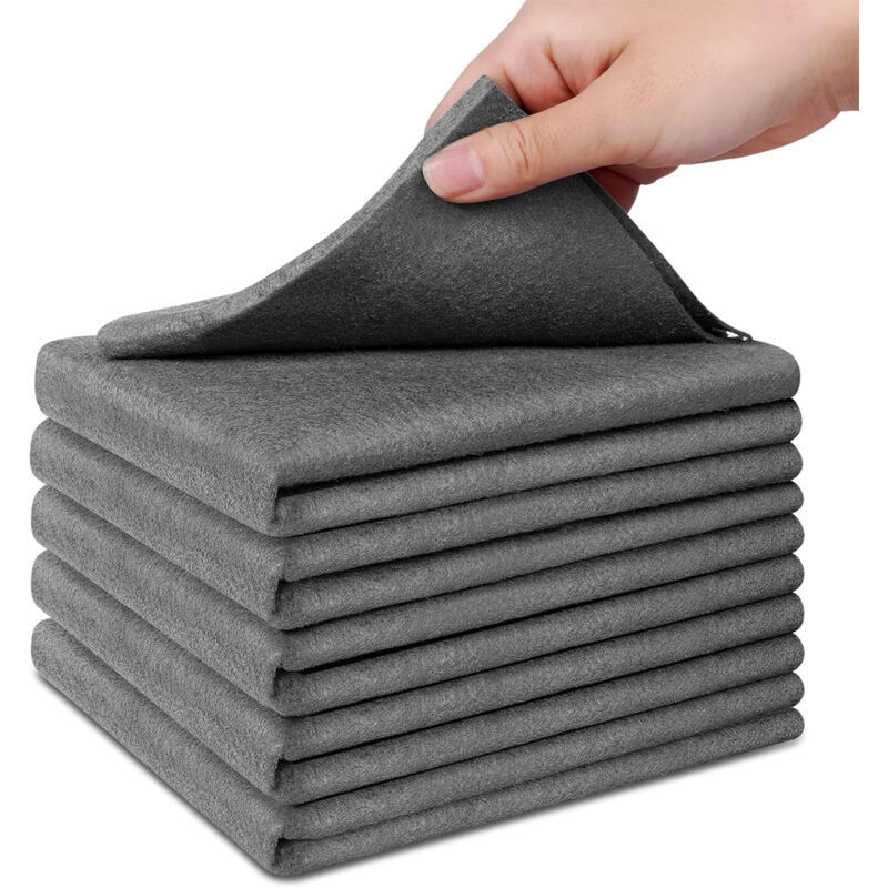 Lot De 5 Chiffons Microfibre Réutilisables, Absorption Élevée Sans Traces, Lavables En Machine Pour Cuisine, Vitres Et Voiture