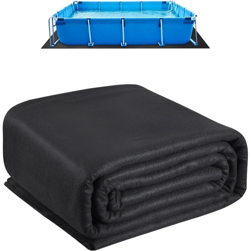 Tapis De Sol Carré 150x150 Cm Pour Piscine Hors Sol Et Spa, Protection Anti-perforation Robuste, Surface Antidérapante Sécurisée